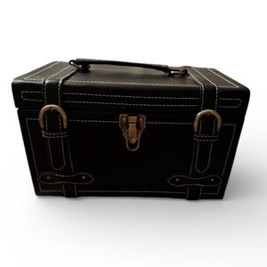 Sephora leather White and Black Cosmetic Organizer